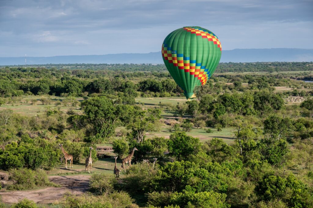 Hot air balloon flight Serengeti