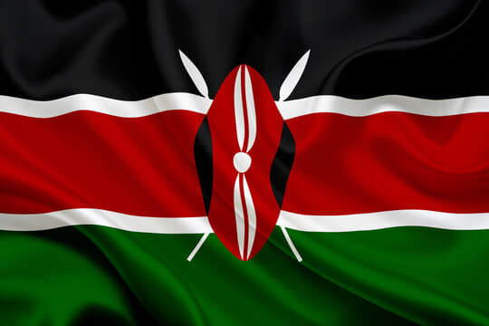 The Flag of Kenya